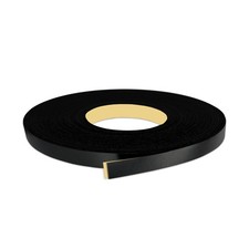 Black PVC 5/8 inch x 25 ft Edge Banding Peel and Stick Strong Adhesive Edging...