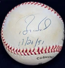 Barry Bonds Single Signed ONL Baseball dated 11/20/91 - COA from JSA