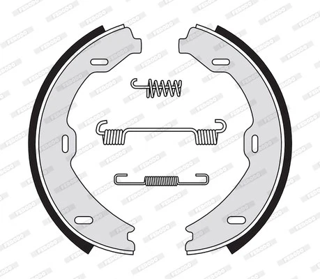 BRAKE SHOE SET FSB4307 FOR MERCEDES-BENZ OM648.960/613.960 3.2L M112.975 3.7L - image 4 of 4