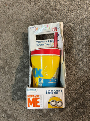 Snackeez Despicable Me 2 in 1 Snack & Drink Cup New