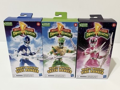 Hasbro Power Rangers Mighty Morphin 30th Anniversary VHS Style Lot of 3 New