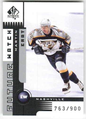 2001 SP Authentic Martin Erat #157 card