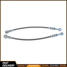 2pcs Flexible Stainless Steel Brake Hoses H1717sspair For Automotive