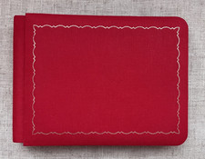 Memories Forever Red 8x6 Mini SCRAPBOOK Red With Gold