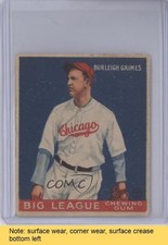 1933 Goudey Big League Chewing Gum R319 Burleigh Grimes #64 HOF READ d0u