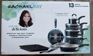 Rachael Ray Create Delicious 13-pc. Ensemble d'articles de cuisine antiadhésif en aluminium 12144