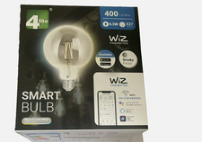 4lite WiZ Connected G125 Smoky White WiFi LED Smart Light Bulb E27 6.5w watt