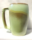 Vintage FRANKOMA 5M Pottery Mug Art Green Brown 5.5 inch Cup B2