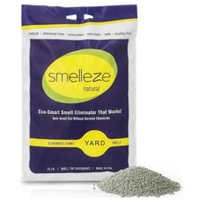 SMELLEZE Yard Outdoor Odor Eliminator Granules for Pet Urine 25 Pound, Green