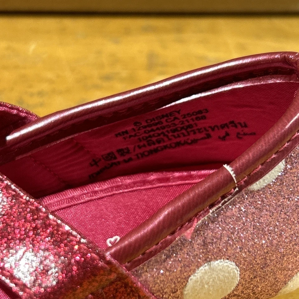 NUEVO ~ DISNEY ~ "MINNIE MOUSE" ~ ZAPATOS DE VESTIR DE DISFRAZ ~ BRILLO ROSA Y BLANCO Foto 3 de 3