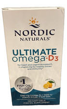 Nordic Naturals Ultimate Omega D3 120 Soft Gels Fish Oil Supplement New