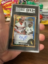 2022 Topps Gold Label Luis Robert JR. #FA-LR Framed Blue SGC 9.5 Auto 10
