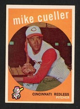 1959 Topps MIKE CUELLAR ROOKIE Cincinnati Reds #518 EX Condition (2)