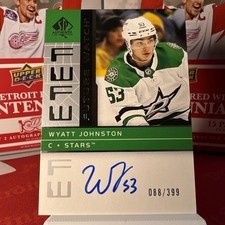 2022-23 SP Authentic Wyatt Johnston 2002 03 Retro Future Watch Auto RC #/399 FWA