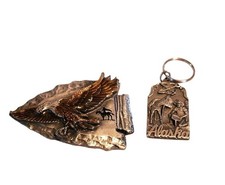 Siskiyou Vintage Majestic Eagle Belt Buckle Arrowhead Shape  Alaska Gold Rush K