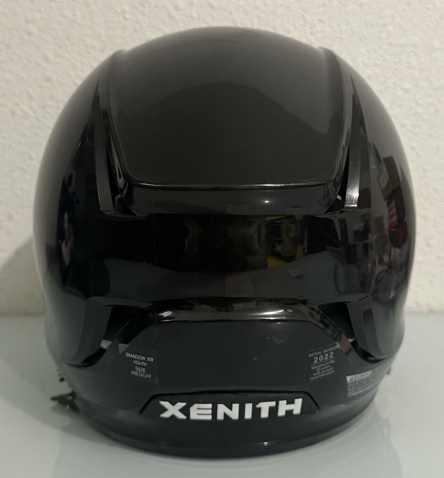 Xenith Shadow XR football helmet YOUTH Medium 2022 USED *MISSING Cheek Padding*