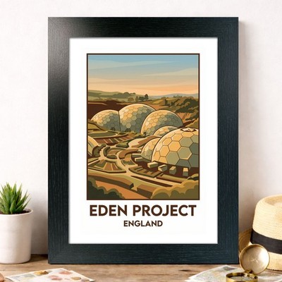 Eden Project, England Reise Poster Giclée Kunstdruck 509-1
