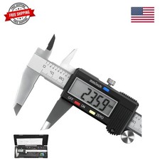 Caliper Measuring Tool, Vernier Digital Caliper Stainless Steel 6 Inch/150mm,...