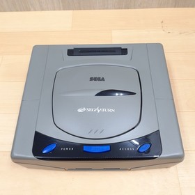Sega Saturn Console Gray Bundle with 2 Controllers 5 Games Gundam V. Fighter