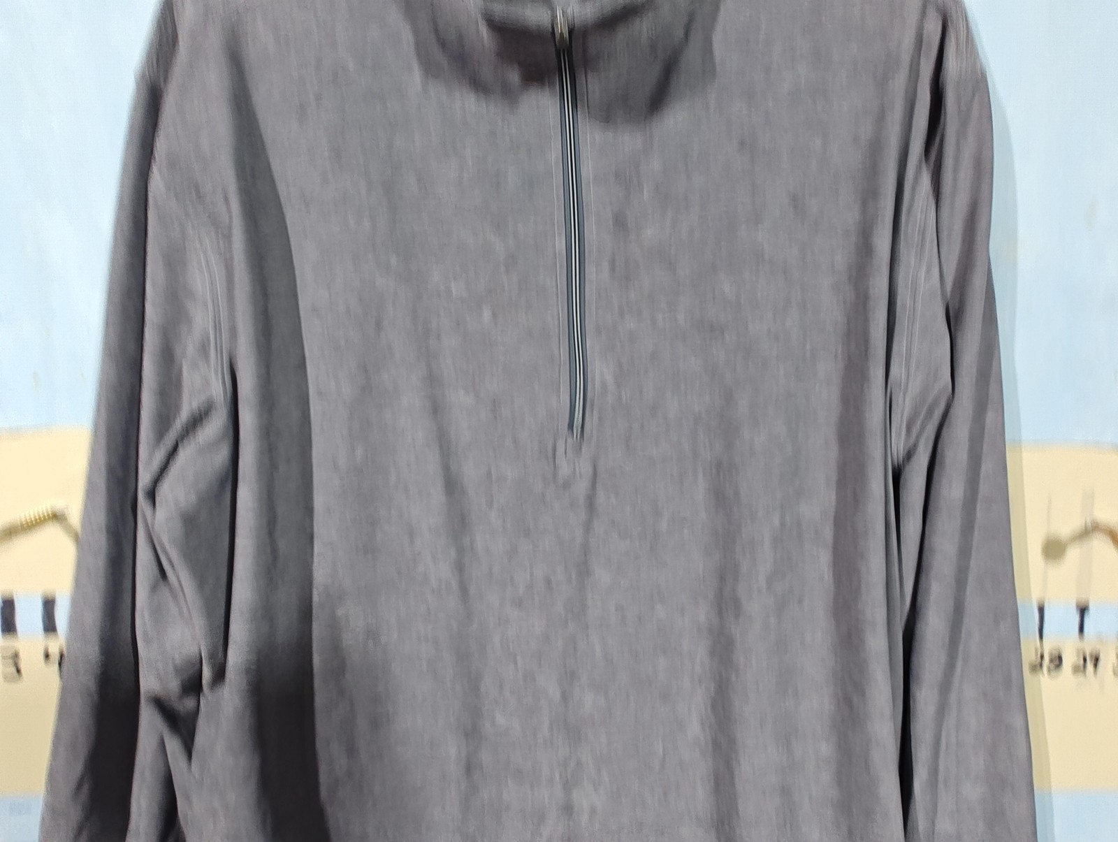 Straight Down Pullover Mens Large Gray Quarter Zi… - image 4