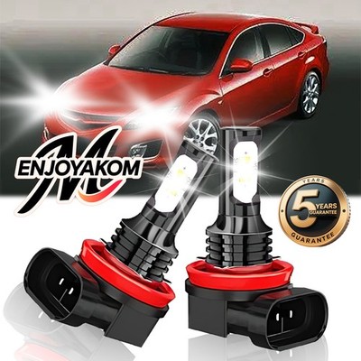 For Mazda 6 2006-2017 6000K LED Fog Light Bulb Conversion Kit High Power 2Pcs