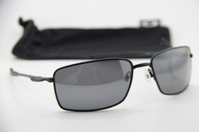NEW OAKLEY OO4075-05 W SQUARE WIRE BLACK POLARIZED AUTHENTIC SUNGLASSES 60-17