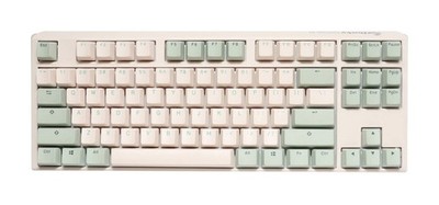 One 3 TKL Matcha Hotswap Double Shot PBT Quack Mechanical Keyboard (Cherry MX...
