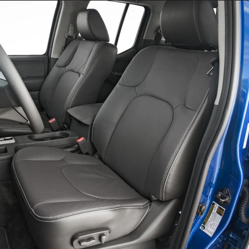 FUNDAS DE ASIENTO DE CUERO PERSONALIZADAS PARA CAMIONETA NISSAN FRONTIER 2005-2025 Foto 2 de 4
