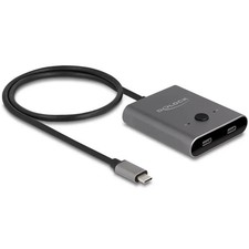 Delock 11500 USB-C® (USB 3.2 Gen 2) Umschalter Grau