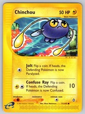 Chinchou 71/147 Common Aquapolis Pokemon Lightly Played on eBay