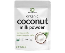 BLOW OUT SALE Organic Coconut Milk Powder 3 lb Plant Based Dairy Free
