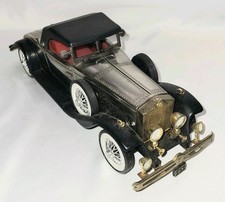 Vtg 1931 Rolls-Royce Replica Phantom ll Car W/Am Radio Silver/Blk NoBox/Battery