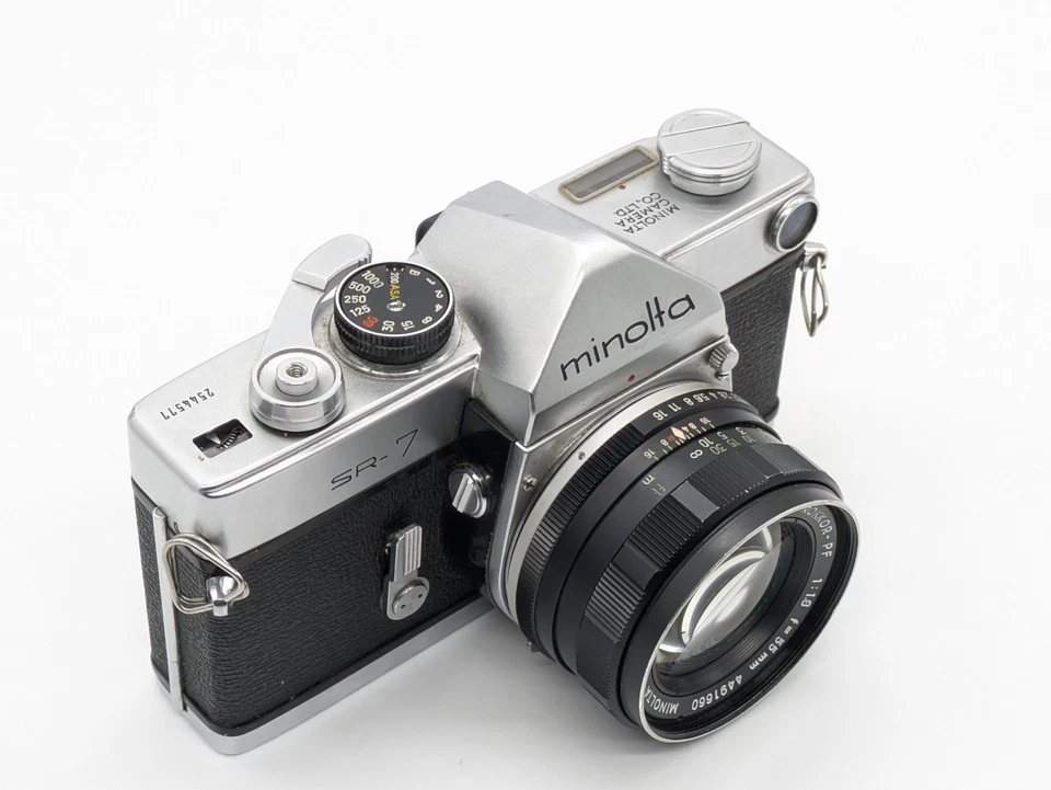 Video[Exc+++++] Minolta SR-7 SR7 SLR Film Camera Auto Rokkor-PF 55mm f/1.8 JAPAN - Image 4 of 4