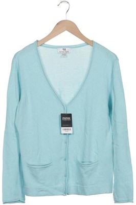 Peter Hahn Strickjacke Damen Cardigan Jacke Gr. 44 Baumwolle Hellblau #matx08i