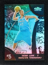 2007-08 Topps Finest 2008-09 Rookie Black Refractor 56/75 Kevin Love #105 3c7