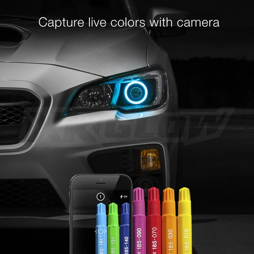 2x100mm RGB Switchback Halo Million Color XKCHROME Smartphone App Controlled Kit - Picture 7 of 8