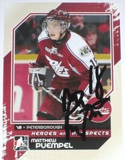 MATT PUEMPEL SIGNED 10-11 ITG PROSPECTS ROOKIE CARD AUTOGRAPH AUTO!!!. rookie card picture