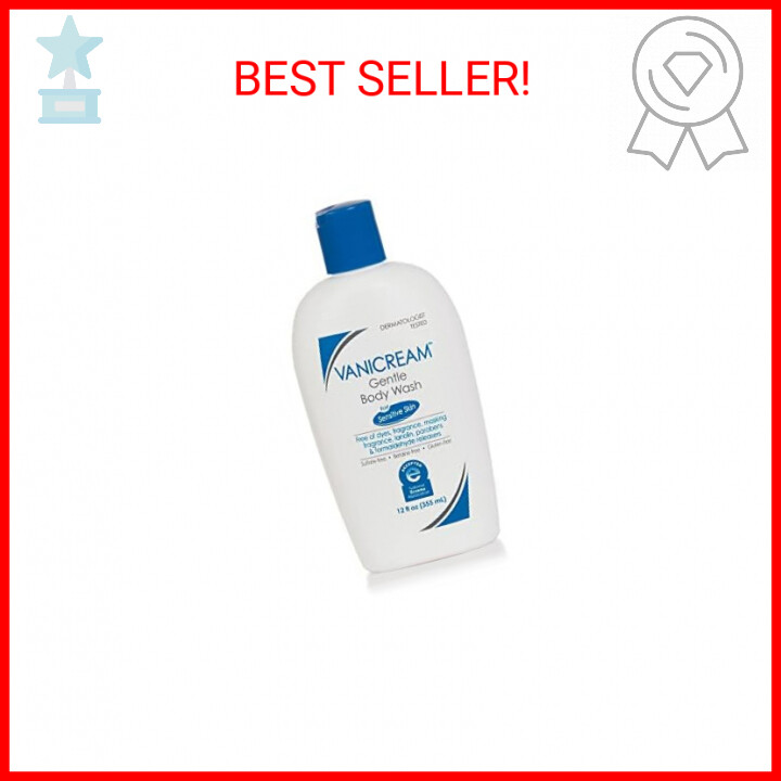 Vanicream Gentle Body Wash 12 fl oz - Fragrance-Free & Hypoallergenic for Sensitive Skin