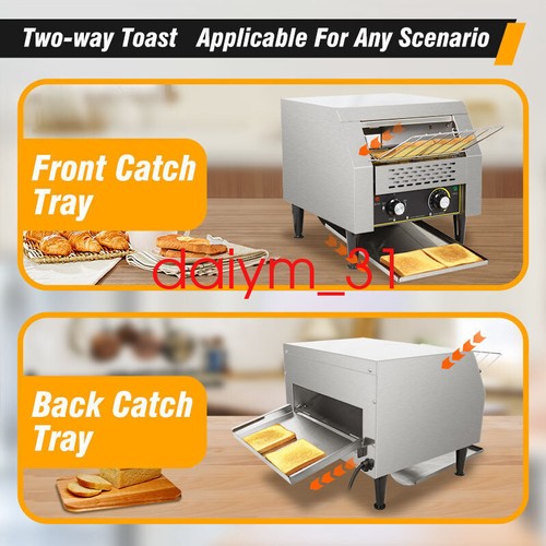 New Commercial Electric Bread Toaster / Conveyor Toaster / Toaster Machine 220v - Picture 5 of 12