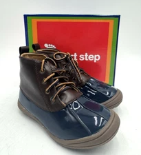 Smart Step Unisex Kids' NEW Toddler Duck Boots Brown/Blue US Size 9 Medium NIB