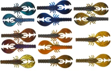 Big Bite Baits College Craw Soft Plastic Craw 3 1/2 or 4 inch Bass Soft Bait