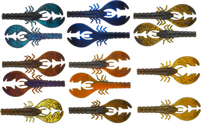 Big Bite Baits College Craw Soft Plastic Craw 3 1/2 or 4 inch Bass Soft Bait