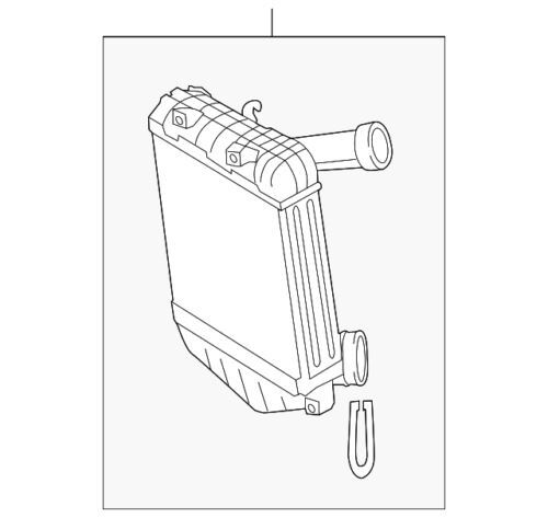 Enfriador de aire de carga derecho para Volkswagen Touareg TDI 2009-2016 (N/P 7P0-145-804-D)