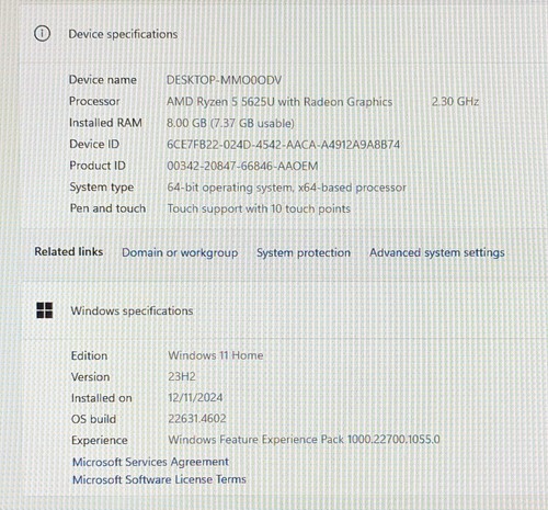 HP PAVILION 24-CB126 AIO DESKTOP PC,23.8 TOUCH SCREEN,R5 8RAM, 256 SSD - 第 4/4 張圖片