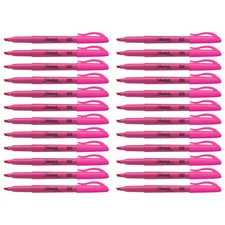 Sharpie Pocket Style Highlighter, Chisel Tip, Fluorescent Pink, 24-Count (Bulk)