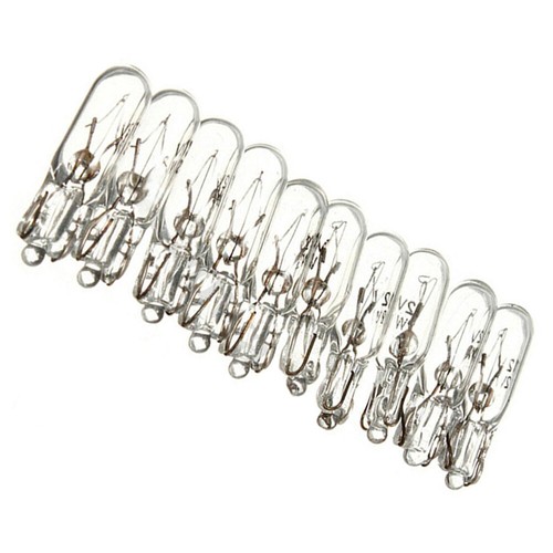 20x 2W T5 12V Amber Glass Car Dash Light Lamp Miniature Bulb Indicator Universal - Picture 7 of 10