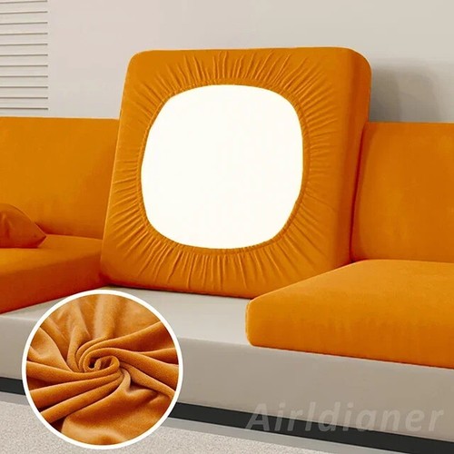 Super Soft Velvet Sofa Seat Cushion Cover For Living Room Thick Armchair Cover - Picture 8 of 37