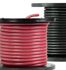 USA Battery Cable Marine Grade Tinned Copper 4, 2, 1/0--5, 10, 15, 50FT & 100 FT