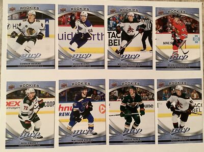 2023-24 Connor Bedard UD MVP Central Rookie Redemption Sealed 8 Card Set