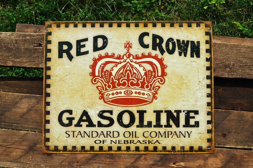 RED CROWN GASOLINEレッドクラウンガソリン ヴィンテージ琺瑯